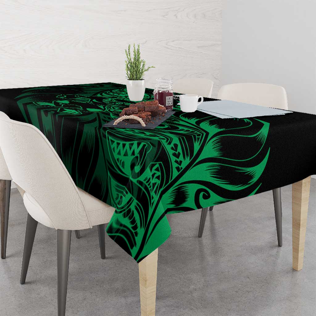New Zealand Lawn Bowls Tablecloth Green Maori Warrior Tribal Silver Fern LT9 - Polynesian Pride