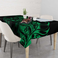 New Zealand Lawn Bowls Tablecloth Green Maori Warrior Tribal Silver Fern LT9 - Polynesian Pride