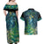 New Zealand Matariki Waipuna-a-rangi Couples Matching Off Shoulder Maxi Dress and Hawaiian Shirt He Roimata o Rangi