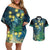 New Zealand Matariki Waipuna-a-rangi Couples Matching Off Shoulder Short Dress and Hawaiian Shirt He Roimata o Rangi