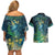 New Zealand Matariki Waipuna-a-rangi Couples Matching Off Shoulder Short Dress and Hawaiian Shirt He Roimata o Rangi