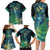 New Zealand Matariki Waipuna-a-rangi Family Matching Long Sleeve Bodycon Dress and Hawaiian Shirt He Roimata o Rangi