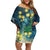 New Zealand Matariki Waipuna-a-rangi Family Matching Off Shoulder Short Dress and Hawaiian Shirt He Roimata o Rangi