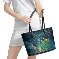 New Zealand Matariki Waipuna-a-rangi Leather Tote Bag He Roimata o Rangi LT9 - Polynesian Pride
