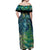 New Zealand Matariki Waipuna-a-rangi Off Shoulder Maxi Dress He Roimata o Rangi