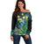 New Zealand Matariki Waipuna-a-rangi Off Shoulder Sweater He Roimata o Rangi