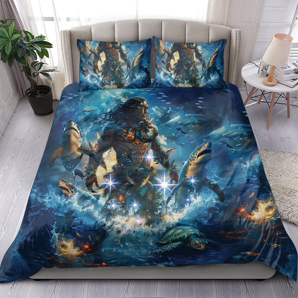 New Zealand Matariki Waita Bedding Set The Way Of The Water LT9 - Polynesian Pride