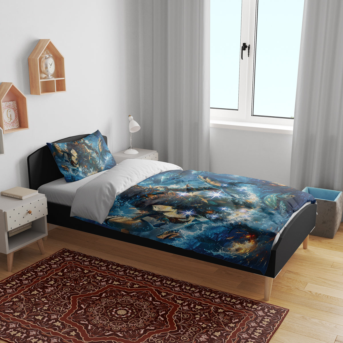 New Zealand Matariki Waita Bedding Set The Way Of The Water LT9 - Polynesian Pride