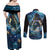 New Zealand Matariki Waita Couples Matching Off Shoulder Maxi Dress and Long Sleeve Button Shirt The Way Of The Water