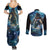 New Zealand Matariki Waita Couples Matching Summer Maxi Dress and Long Sleeve Button Shirt The Way Of The Water