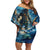 New Zealand Matariki Waita Family Matching Off Shoulder Short Dress and Hawaiian Shirt The Way Of The Water