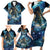 New Zealand Matariki Waita Family Matching Short Sleeve Bodycon Dress and Hawaiian Shirt The Way Of The Water