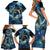 New Zealand Matariki Waita Family Matching Short Sleeve Bodycon Dress and Hawaiian Shirt The Way Of The Water