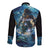 New Zealand Matariki Waita Long Sleeve Button Shirt The Way Of The Water