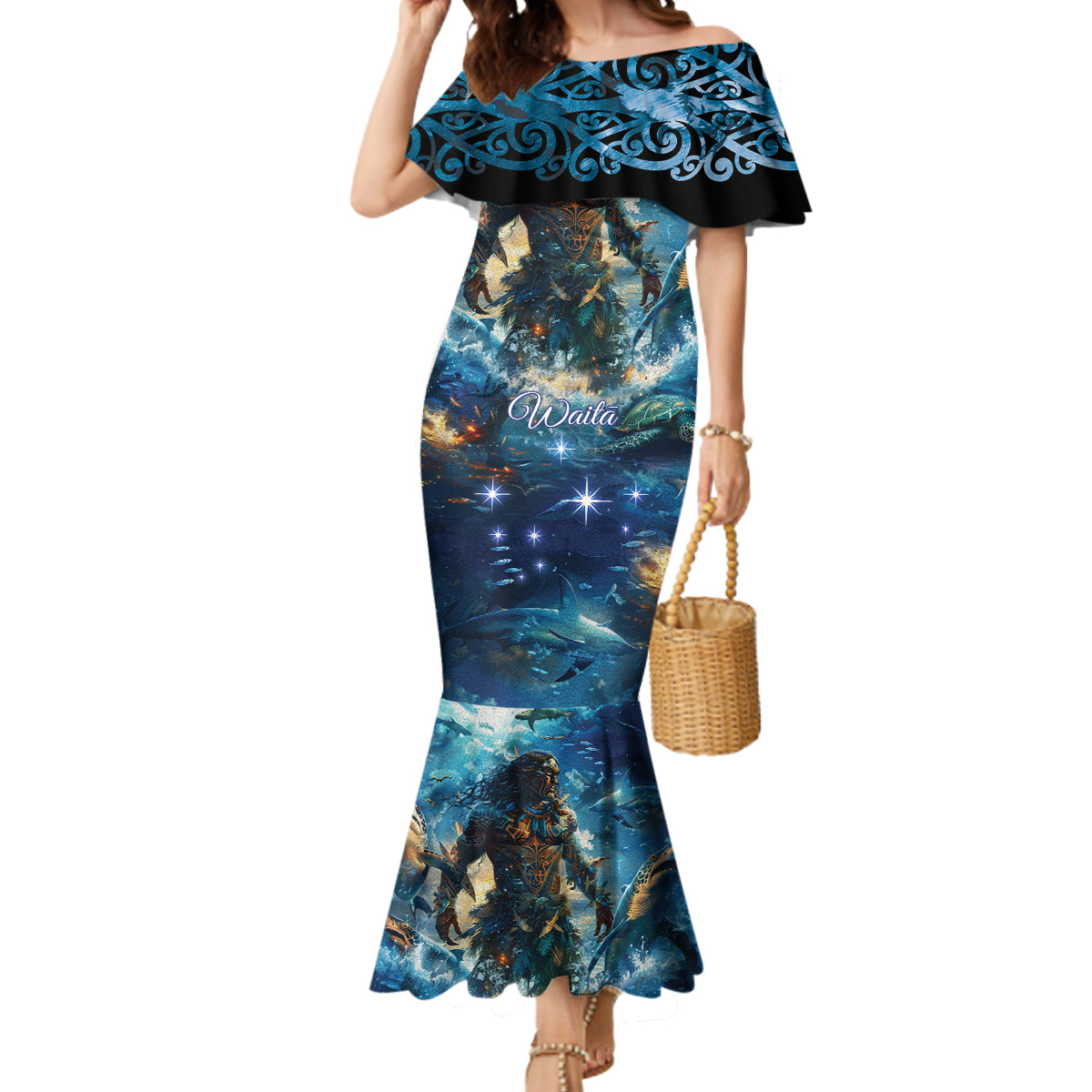 New Zealand Matariki Waita Mermaid Dress The Way Of The Water