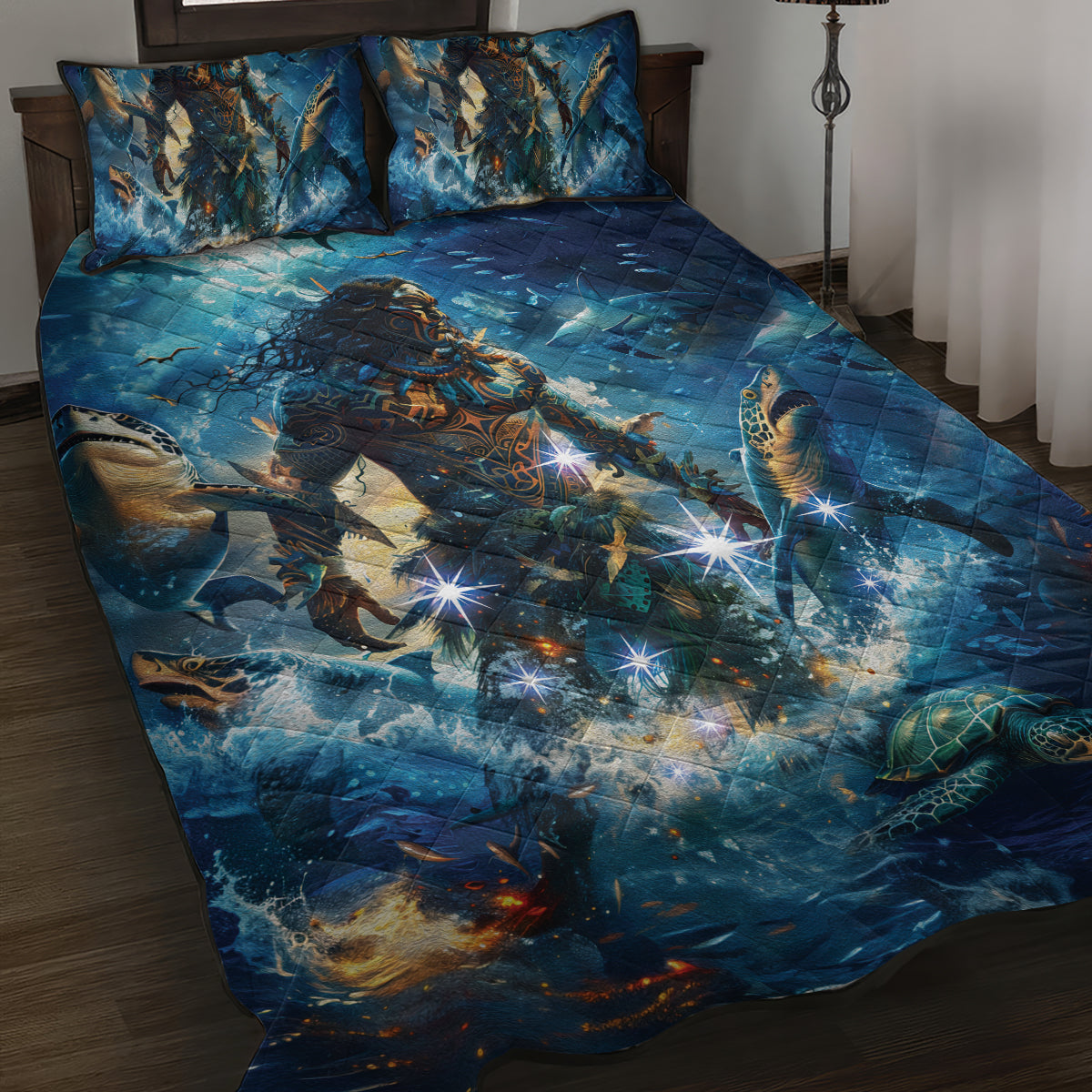 New Zealand Matariki Waita Quilt Bed Set The Way Of The Water