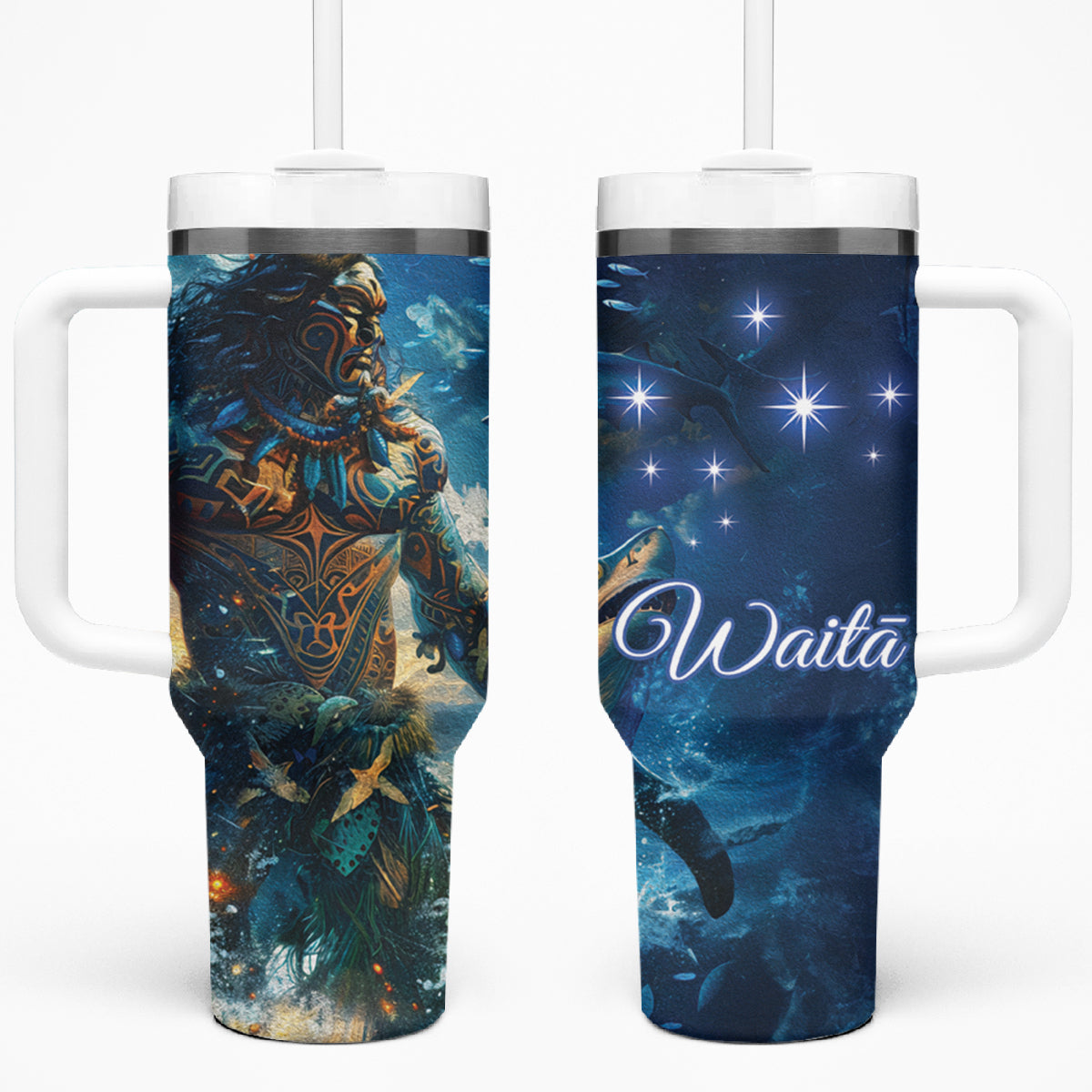 New Zealand Matariki Waita Tumbler With Handle The Way Of The Water