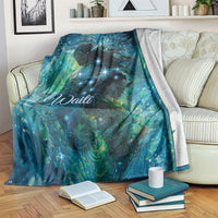 New Zealand Matariki Waiti Blanket The Beginnings Of Life LT9 Black - Polynesian Pride