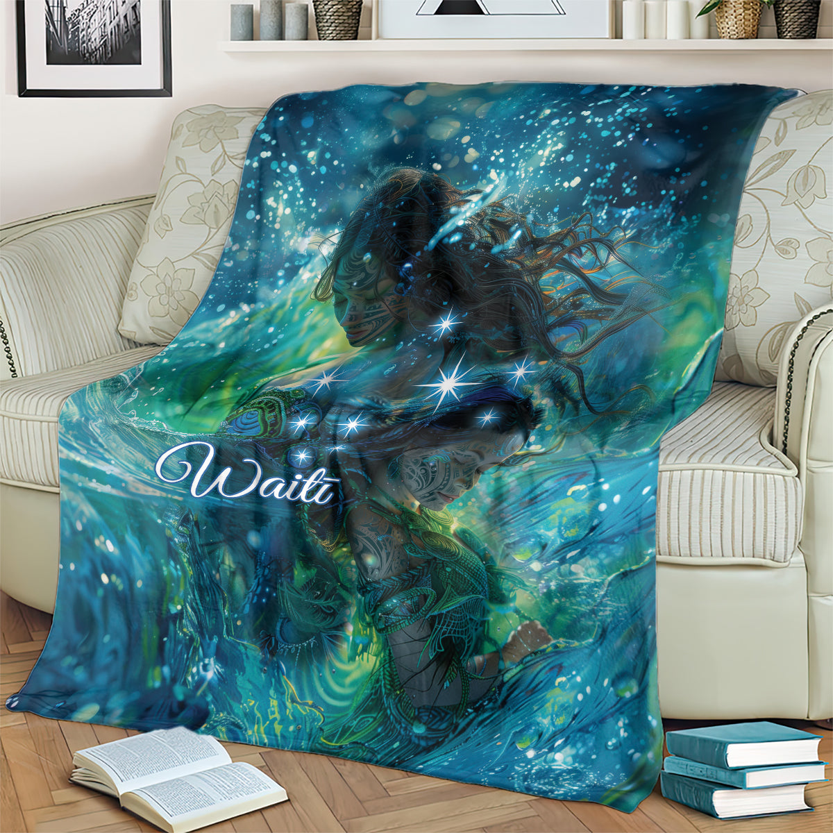 New Zealand Matariki Waiti Blanket The Beginnings Of Life LT9 - Polynesian Pride