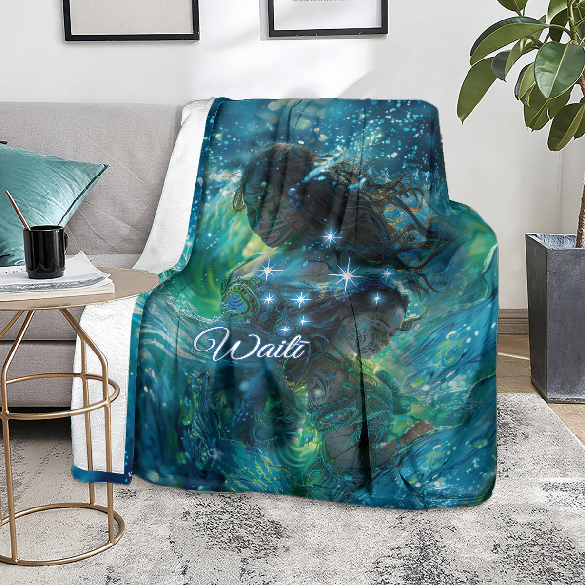 New Zealand Matariki Waiti Blanket The Beginnings Of Life LT9 - Polynesian Pride
