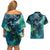 New Zealand Matariki Waiti Couples Matching Off Shoulder Short Dress and Hawaiian Shirt The Beginnings Of Life