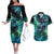 New Zealand Matariki Waiti Couples Matching Off The Shoulder Long Sleeve Dress and Hawaiian Shirt The Beginnings Of Life