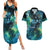 New Zealand Matariki Waiti Couples Matching Summer Maxi Dress and Hawaiian Shirt The Beginnings Of Life