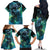 New Zealand Matariki Waiti Family Matching Off The Shoulder Long Sleeve Dress and Hawaiian Shirt The Beginnings Of Life