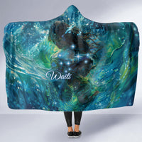 New Zealand Matariki Waiti Hooded Blanket The Beginnings Of Life LT9 - Polynesian Pride