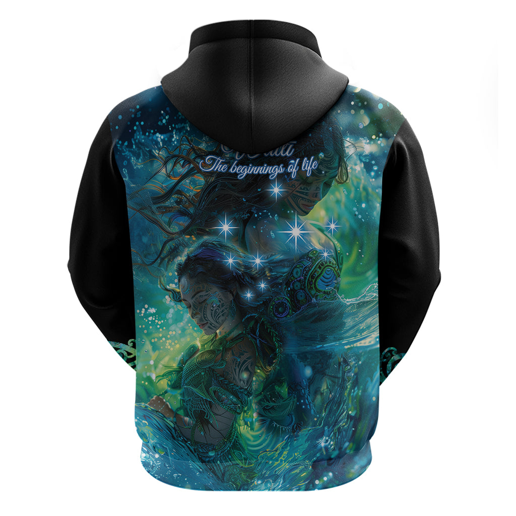 New Zealand Matariki Waiti Hoodie The Beginnings Of Life LT9 - Polynesian Pride