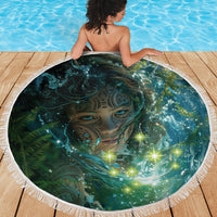 New Zealand Matariki Waiti Beach Blanket Waimori and The Origin Of Life LT9 - Polynesian Pride