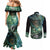 New Zealand Matariki Waiti Couples Matching Mermaid Dress and Long Sleeve Button Shirt Waimāori and The Origin Of Life