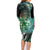 New Zealand Matariki Waiti Family Matching Long Sleeve Bodycon Dress and Hawaiian Shirt Waimāori and The Origin Of Life