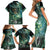 New Zealand Matariki Waiti Family Matching Short Sleeve Bodycon Dress and Hawaiian Shirt Waimāori and The Origin Of Life