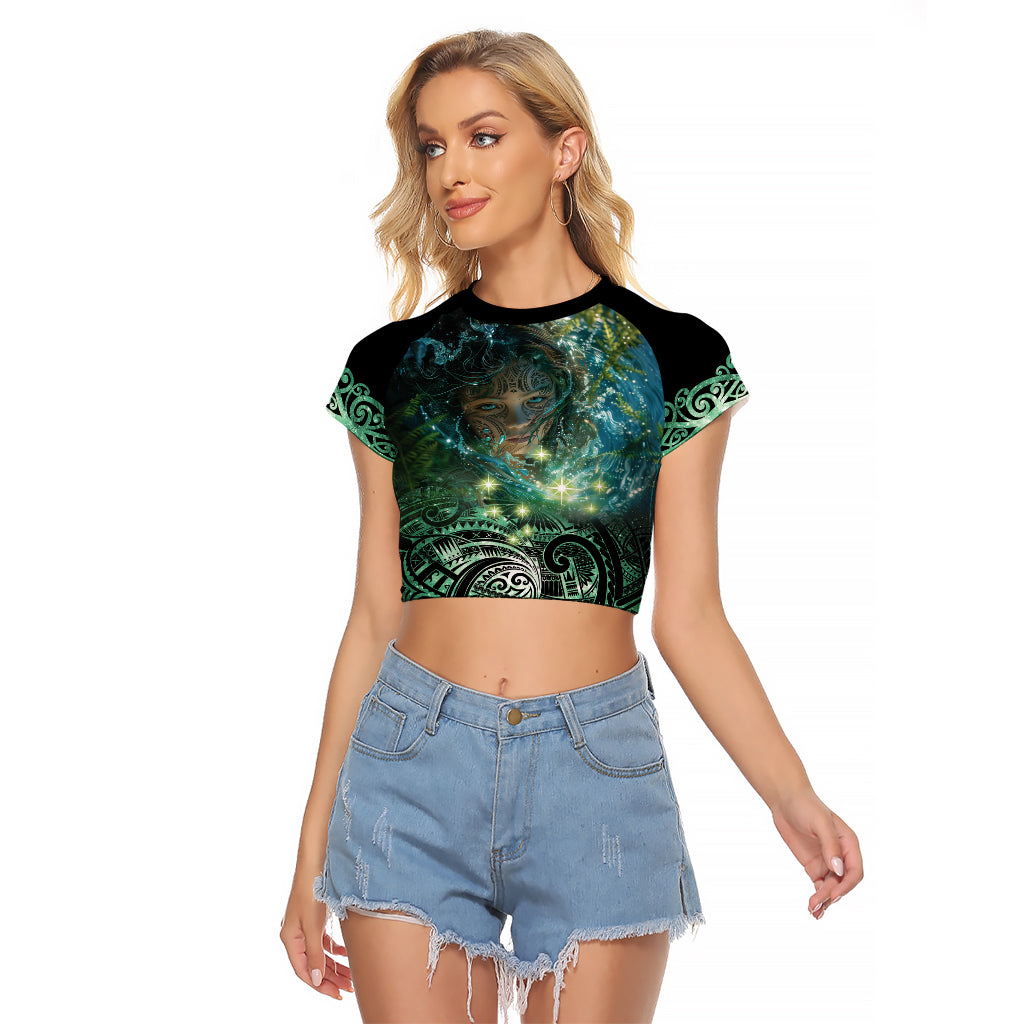 New Zealand Matariki Waiti Raglan Cropped T Shirt Waimāori and The Origin Of Life