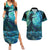 New Zealand Matariki Hiwa-i-te-rangi Couples Matching Summer Maxi Dress and Hawaiian Shirt Titiro ki nga Whetu Wishing Star