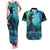 New Zealand Matariki Hiwa-i-te-rangi Couples Matching Tank Maxi Dress and Hawaiian Shirt Titiro ki nga Whetu Wishing Star