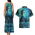 New Zealand Matariki Hiwa-i-te-rangi Couples Matching Tank Maxi Dress and Hawaiian Shirt Titiro ki nga Whetu Wishing Star