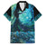 New Zealand Matariki Hiwa-i-te-rangi Family Matching Off Shoulder Short Dress and Hawaiian Shirt Titiro ki nga Whetu Wishing Star