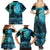 New Zealand Matariki Hiwa-i-te-rangi Family Matching Summer Maxi Dress and Hawaiian Shirt Titiro ki nga Whetu Wishing Star