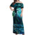 New Zealand Matariki Hiwa-i-te-rangi Off Shoulder Maxi Dress Titiro ki nga Whetu Wishing Star