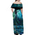 New Zealand Matariki Hiwa-i-te-rangi Off Shoulder Maxi Dress Titiro ki nga Whetu Wishing Star