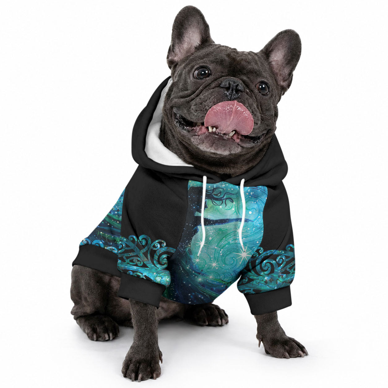 New Zealand Matariki Hiwa-i-te-rangi Pet Hoodie Titiro ki nga Whetu Wishing Star LT9 - Polynesian Pride