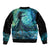 New Zealand Matariki Hiwa-i-te-rangi Sleeve Zip Bomber Jacket Titiro ki nga Whetu Wishing Star