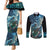 New Zealand Matariki Ururangi Couples Matching Mermaid Dress and Long Sleeve Button Shirt The Murmur Of The Wind