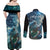 New Zealand Matariki Ururangi Couples Matching Off Shoulder Maxi Dress and Long Sleeve Button Shirt The Murmur Of The Wind