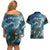 New Zealand Matariki Ururangi Couples Matching Off Shoulder Short Dress and Hawaiian Shirt The Murmur Of The Wind