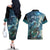 New Zealand Matariki Ururangi Couples Matching Off The Shoulder Long Sleeve Dress and Hawaiian Shirt The Murmur Of The Wind