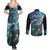 New Zealand Matariki Ururangi Couples Matching Summer Maxi Dress and Long Sleeve Button Shirt The Murmur Of The Wind