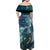 New Zealand Matariki Ururangi Family Matching Off Shoulder Maxi Dress and Hawaiian Shirt The Murmur Of The Wind